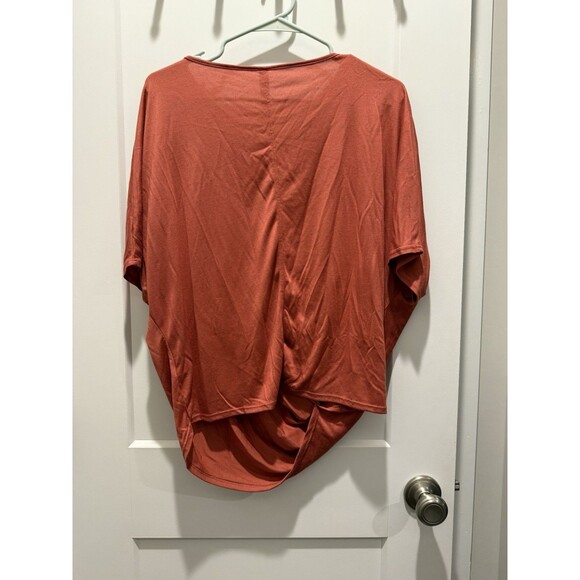 NWOT Athleta Dolman Tee Burnt Orange Size Small S Oversized Short Sleeve - Picture 6 of 6
